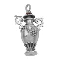 Antique Style Urn Perfume / Ash or Memorial Bottle Pendant - Sterling Silver Antique Style Urn Perfume / Ash or Memorial Bottle Pendant - Sterling Silver