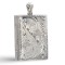 Sterling Silver Book Pillbox - Etched