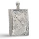 Sterling Silver Book Pillbox - Etched - X-6443 Sterling Silver Book Pillbox - Etched - X-6443