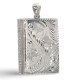 Sterling Silver Book Pillbox - Etched - X-6443