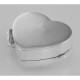 Small Beautiful Heart Shaped Sterling Silver Pillbox with Engraved Top - X-9041