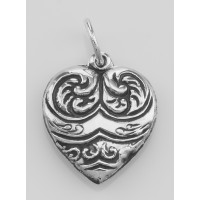 Vintage Style Heart Charms