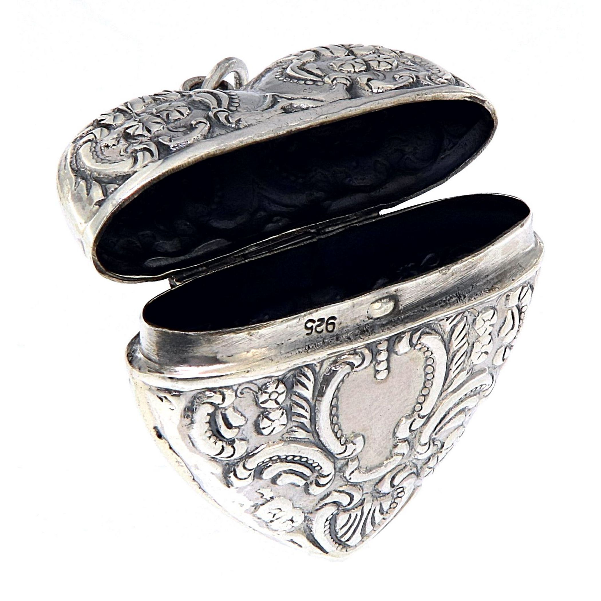 Victorian Style Sterling Silver Heart 